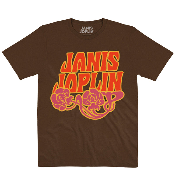 Janis Joplin | Flower Logo | Official Artist T-shirt