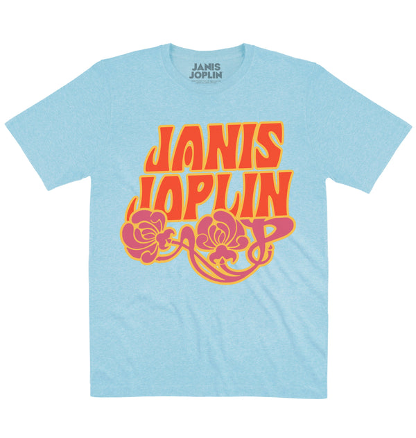 Janis Joplin | Flower Logo | Official Artist T-shirt