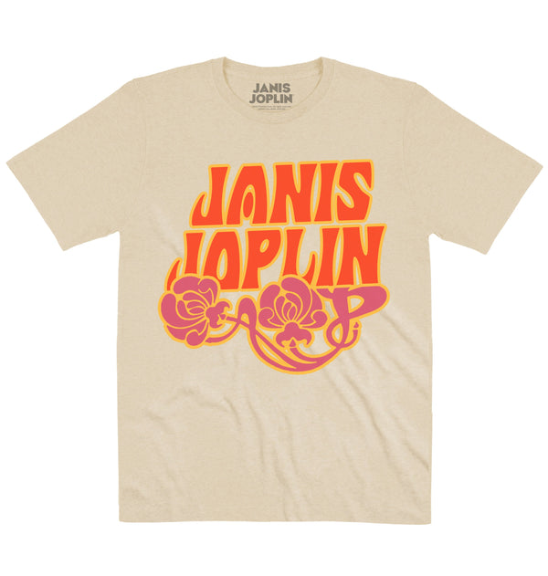 Janis Joplin | Flower Logo | Official Artist T-shirt