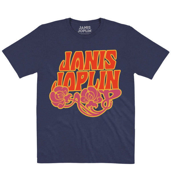 Janis Joplin | Flower Logo | Official Artist T-shirt