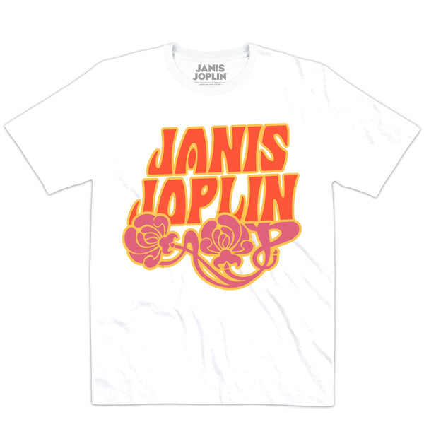 Janis Joplin | Flower Logo | Official Artist T-shirt
