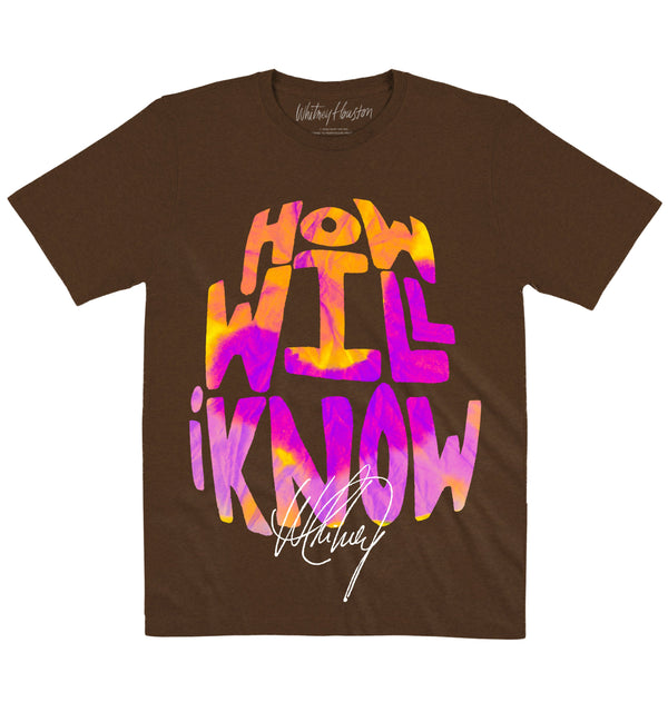 Whitney Houston | How Will I Know | Official Artist T-shirt