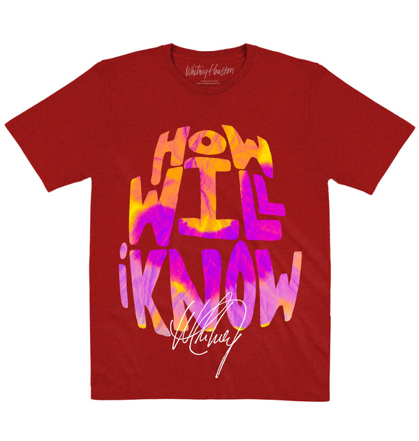 Whitney Houston | How Will I Know | Official Artist T-shirt
