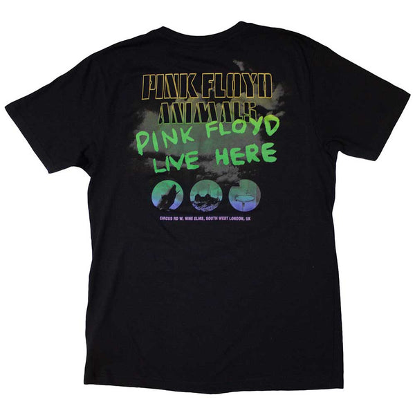 Pink Floyd | Official Band T-Shirt | Animals Rainbow Photo (Back Print)