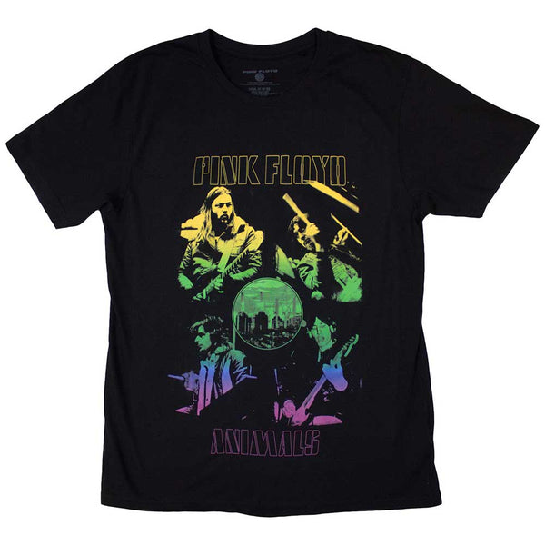 Pink Floyd | Official Band T-Shirt | Animals Rainbow Photo (Back Print)