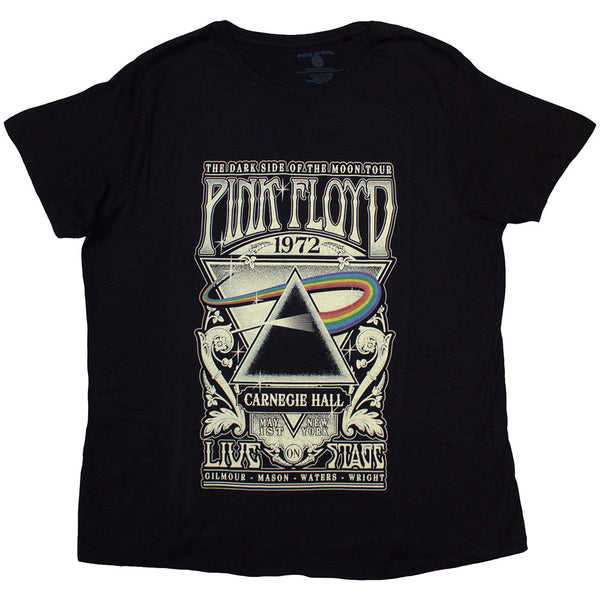 Pink Floyd | Official Ladies Band T-Shirt | Carnegie Hall Poster