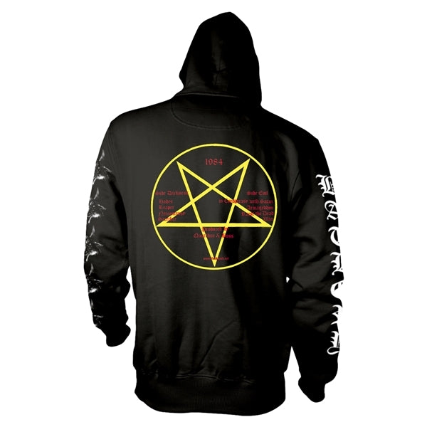 Bathory | Official Band Hoodie | Goat (yellow text, back print)