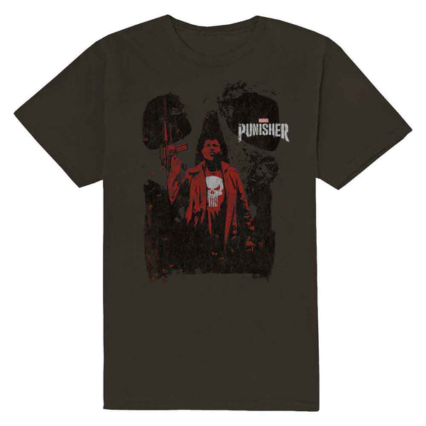 Marvel Comics | Official Band T-Shirt | Punisher Red Outline