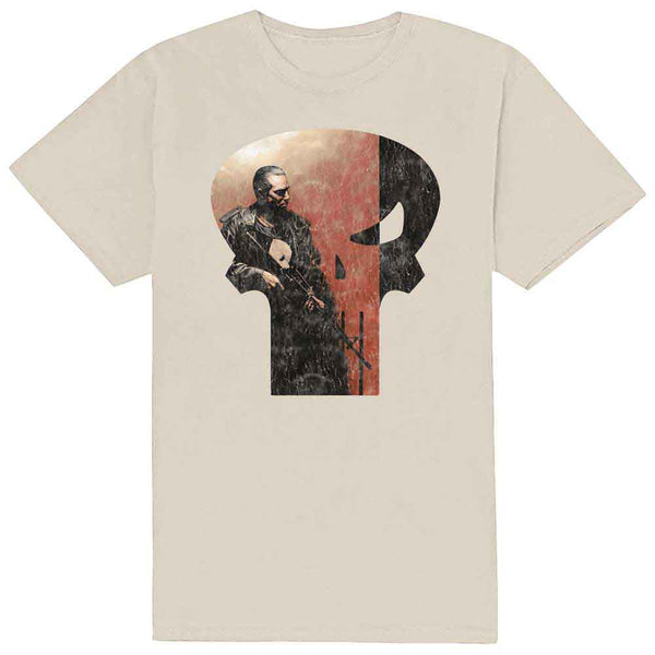 Marvel Comics | Official Movie T-Shirt | Punisher Skull Outline Character