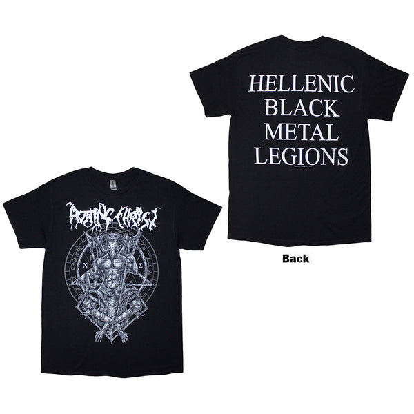 Rotting Christ | Official T-Shirt | Hellenic Black Metal Legions (Back Print)
