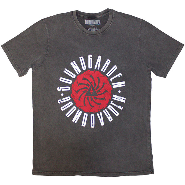 Soundgarden | Official Band Stone Wash T-Shirt | (Charcoal Grey)