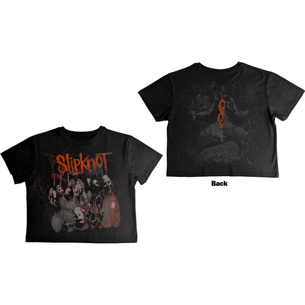 Slipknot | Official Ladies Band Crop Top | Ouija Belt (Back Print)