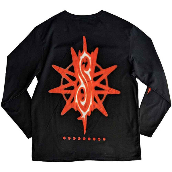Slipknot | Official Band Long Sleeve T-Shirt | The End So Far Group Photo Tribal-S Nonagram (Back & Sleeve Print)