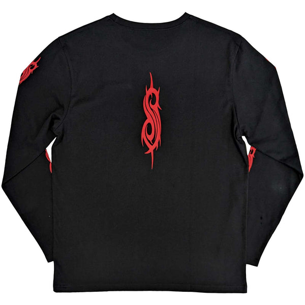 Slipknot Unisex | Official Band Long Sleeve T-Shirt | Skeleton Flag (Back & Sleeve Print)