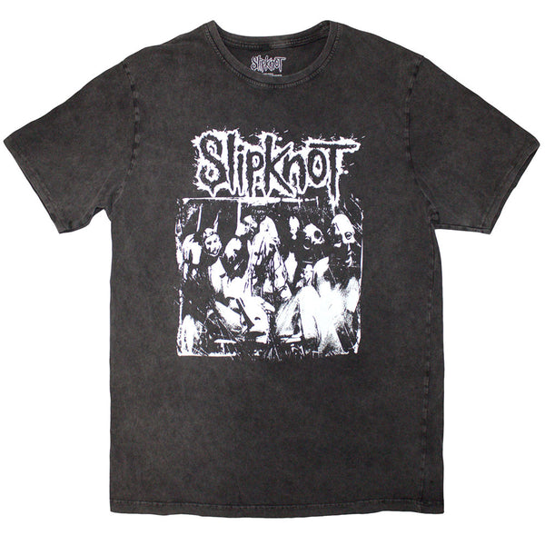 Slipknot | Official Stone Wash Band T-Shirt | Album Splatter (Charcoal Grey) (Back Print)