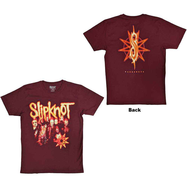 Slipknot | Official Band T-Shirt | The End So Far Group Photo Tribal S Nonogram (Back Print)