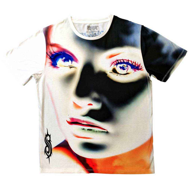 Slipknot | Official Band Sublimation T-Shirt | Adderall Face Inverted (Back Print)