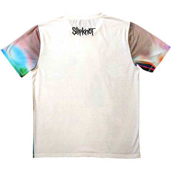Slipknot | Official Band Sublimation T-Shirt | Adderall Face (Back Print)