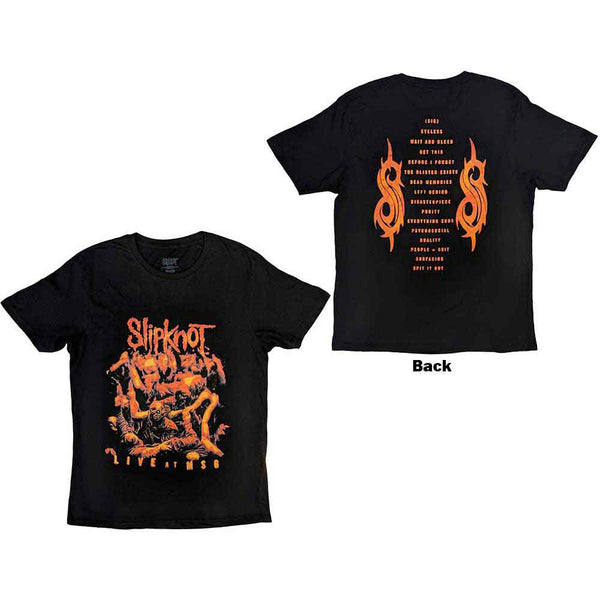 Slipknot | Official Band T-Shirt | Live at MSG Orange (Back Print)