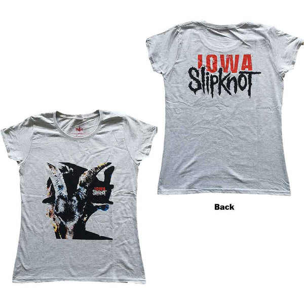 Slipknot | Official Ladies Band T-Shirt | Iowa Goat Shadow (Back Print)