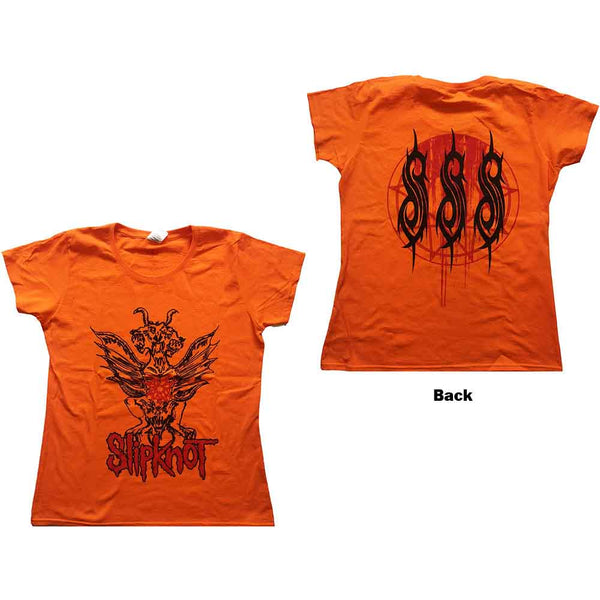 Slipknot | Official Ladies Band T-Shirt | Winged Devil (Back Print)