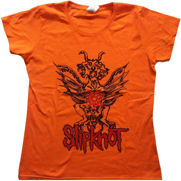 Slipknot | Official Ladies Band T-Shirt | Winged Devil (Back Print)