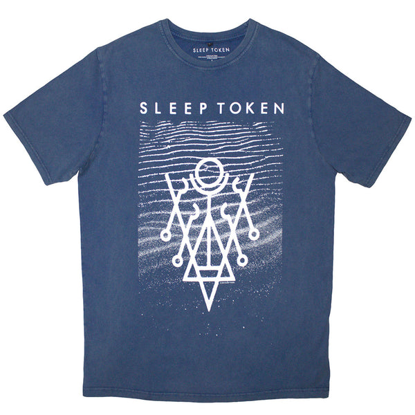 Sleep Token | Official Stone Wash Band T-Shirt | Give (Denim Blue)
