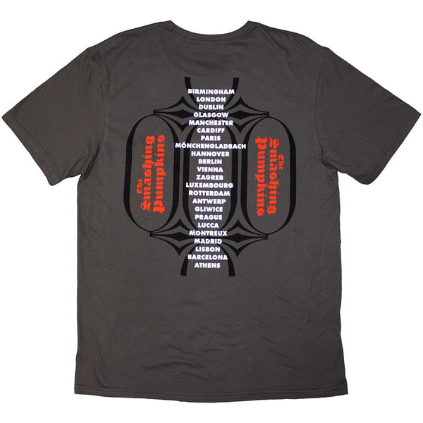 The Smashing Pumpkins | Official Band T-Shirt | Billy (Charcoal Grey) (Back Print)