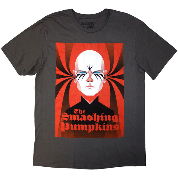 The Smashing Pumpkins | Official Band T-Shirt | Billy (Charcoal Grey) (Back Print)