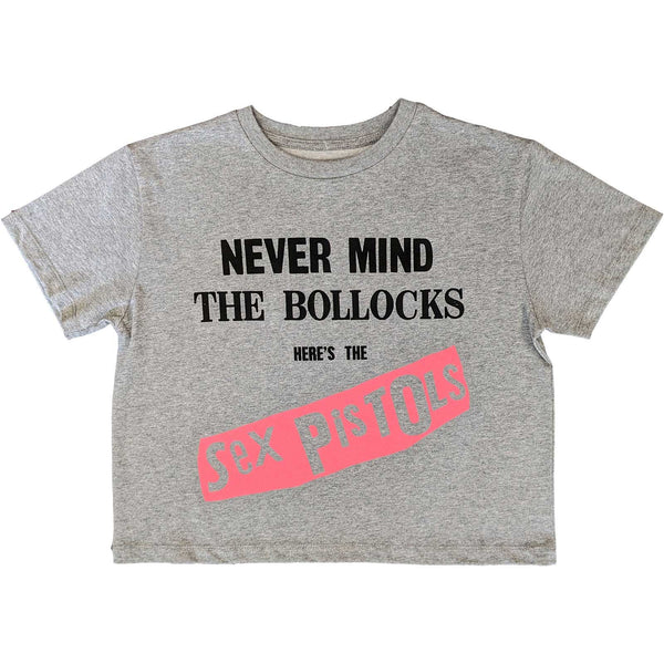 The Sex Pistols NMTB Original Album: Ladies grey Crop Top