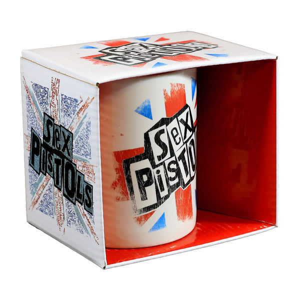 Sex Pistols Ceramic Boxed Coffee Mug featuring the 'Bulldog' design motif