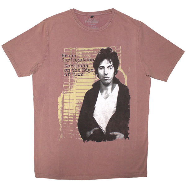 Bruce Springsteen | Official Stone Wash Band T-Shirt | DOTEOT (Kashmir Red)