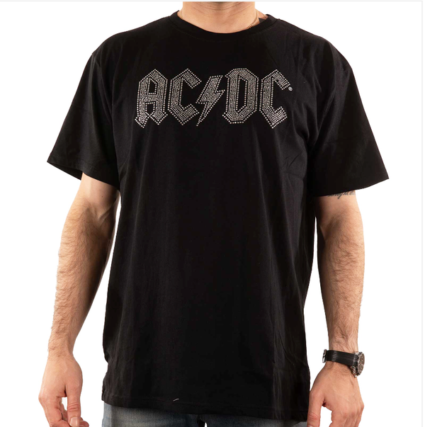 AC/DC | Official Band T-Shirt | Logo (Diamante)