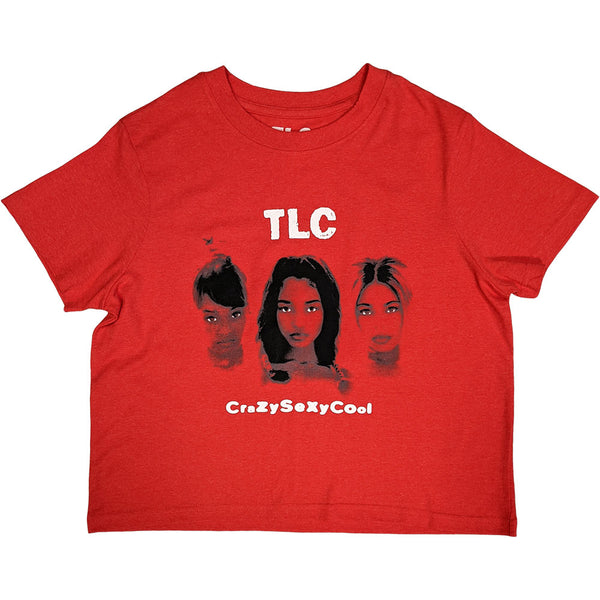 TLC | Official Band Crop Top | CrazySexyCool (Red)