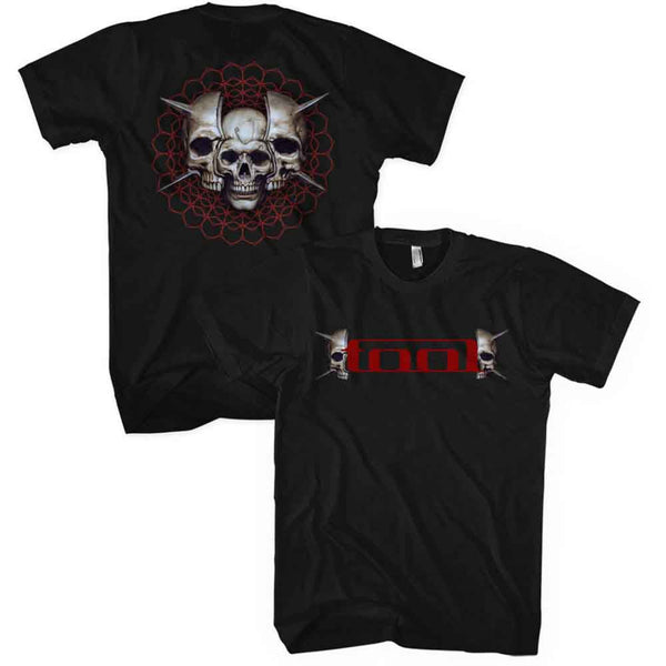 Tool | Official Band T-shirt | Skull Spikes (Back Print)