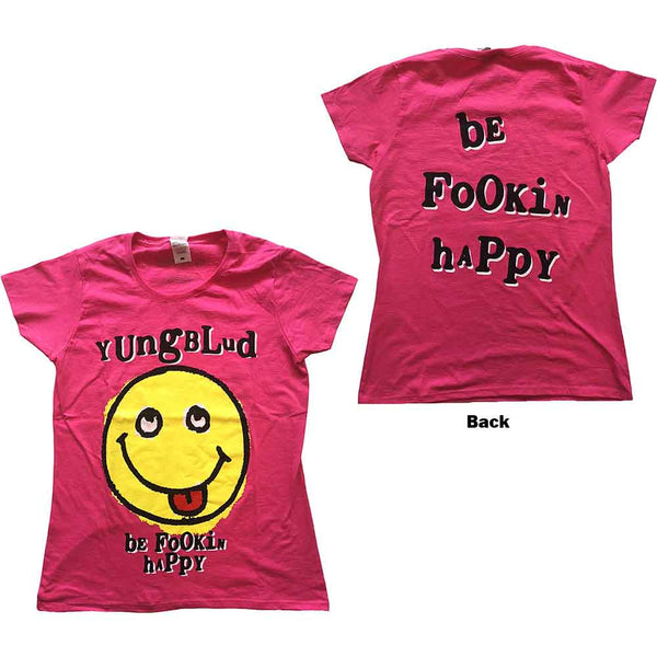 Yungblud | Official Ladies Band T-Shirt | Raver Smile (Back Print)
