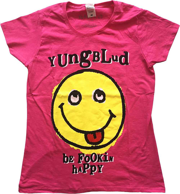 Yungblud | Official Ladies Band T-Shirt | Raver Smile (Back Print)