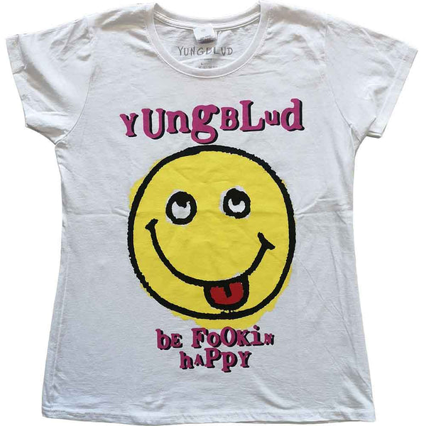 Yungblud | Official Ladies Band T-Shirt | Raver Smile (Back Print)