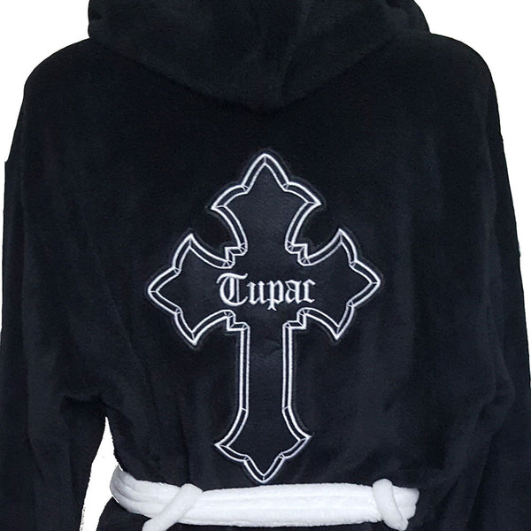 Tupac Unisex Bathrobe: Cross