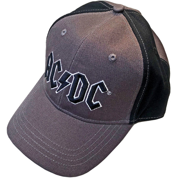 AC/DC Unisex Baseball Cap: Red Logo (2 Tone)