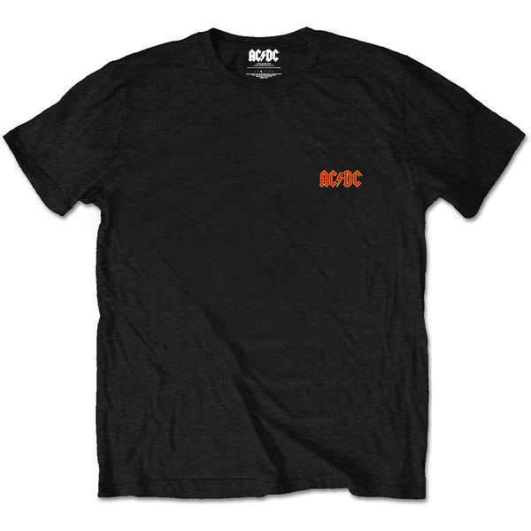 AC/DC | Official Band T-Shirt | Logo (Back Print)