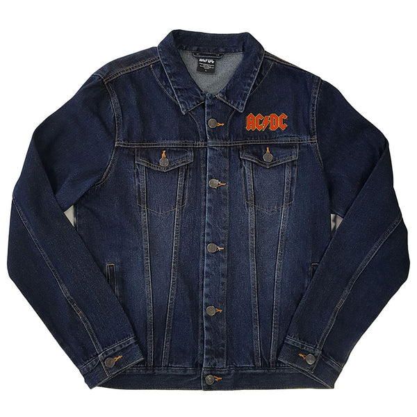 AC/DC Unisex Denim Jacket: About To Rock (Back Print)