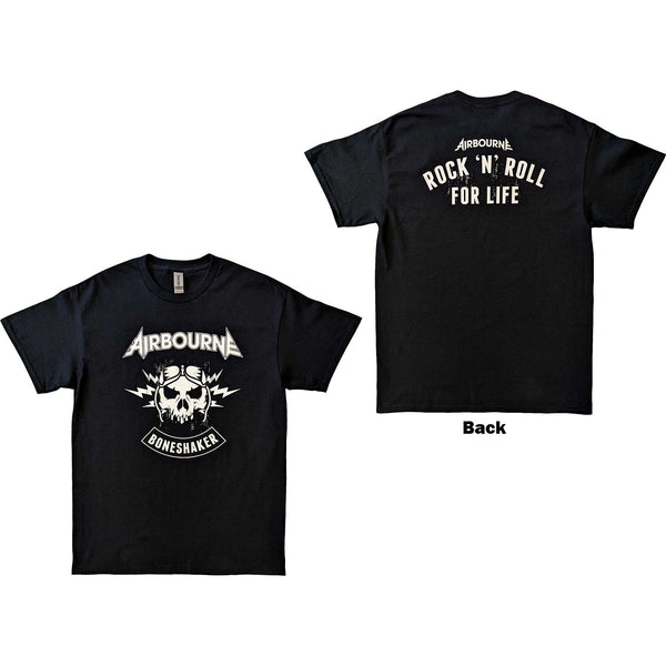 Airbourne | Official Band T-Shirt | R 'n' R Boneshaker (Back Print)