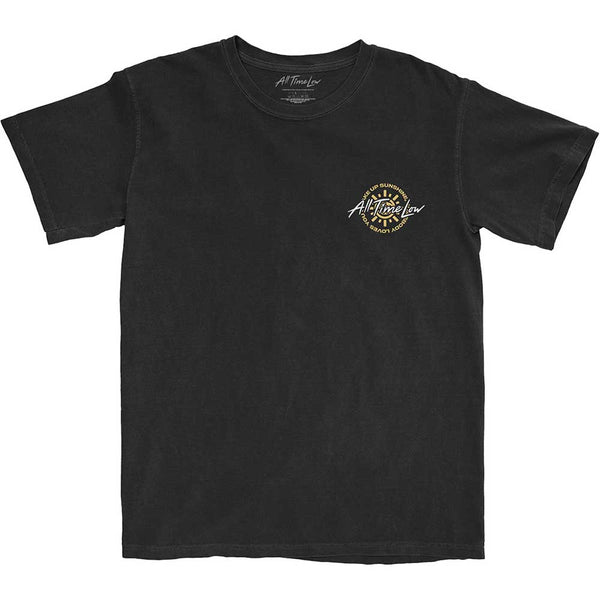 All Time Low | Official Band T-Shirt | Wake Up Sunshine Track List (Back Print)