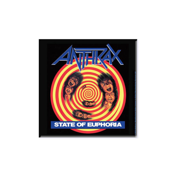 Anthrax Gift Set with boxed Coffee Mug, 5 x Button Badges, 2 x Drinks Coasters, Fridge Magnet