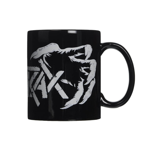 Anthrax official boxed ceramic Coffee Mug featuring the 'Anthrax Death Hands' design motif.