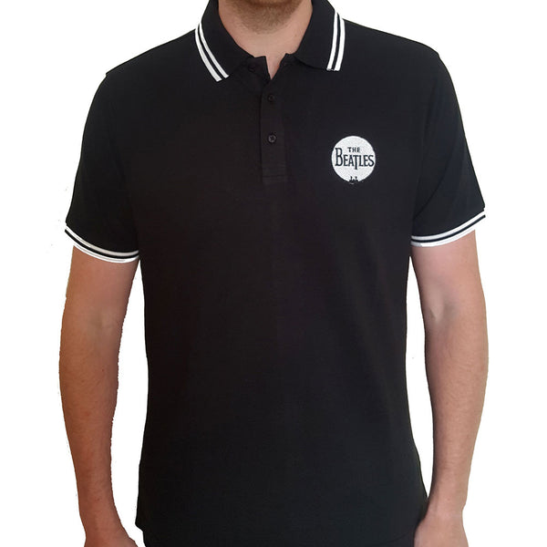 The Beatles Unisex Polo Shirt: Drum Logo