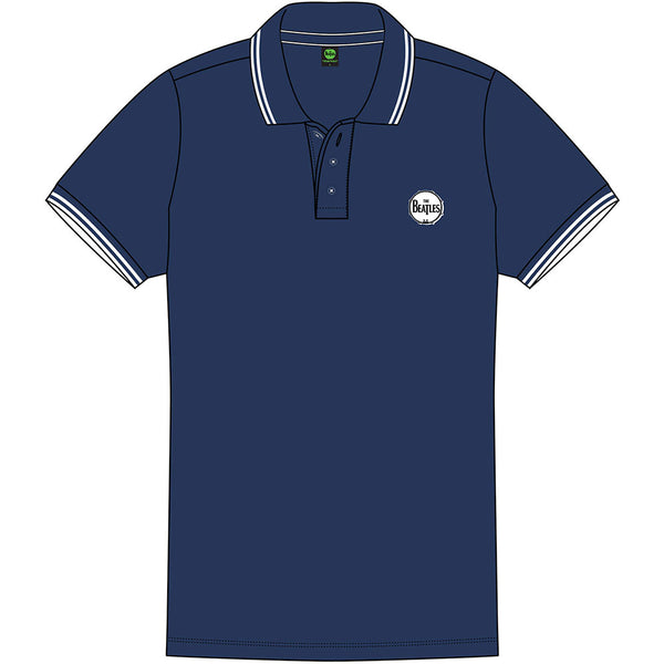 The Beatles Unisex Polo Shirt: Drum Logo