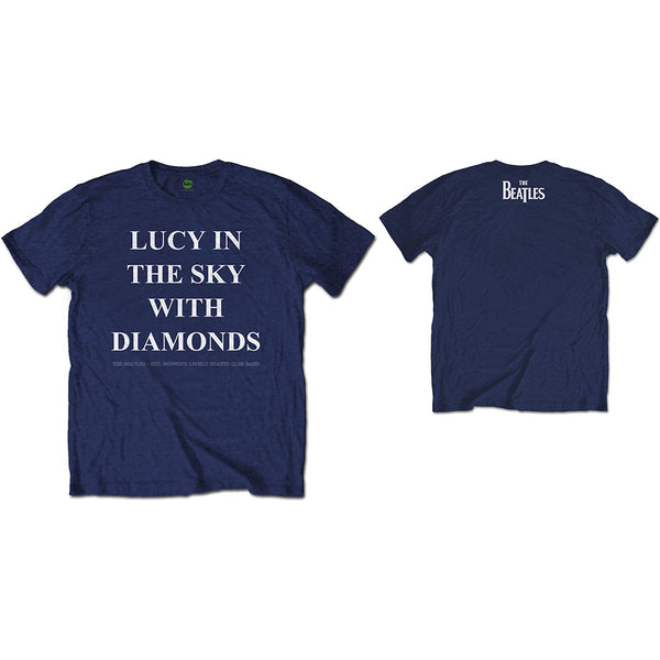 The Beatles | Official Band T-Shirt | Lucy in the sky with diamonds (Back Print)