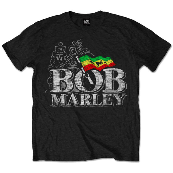 Bob Marley | Official Band T-Shirt | Distressed Logo